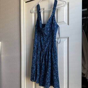 Reformation Wynn Dress Blue Rose